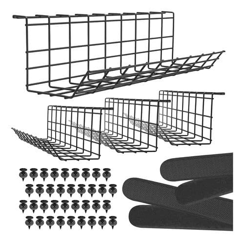 Under-Desk Cable Management Tray