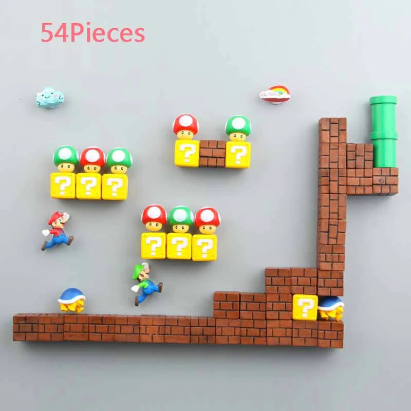 3D Super Mario Wall Magnet Toy and Decoration