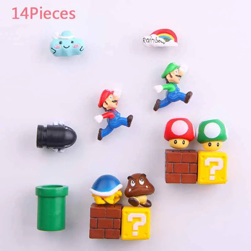 3D Super Mario Wall Magnet Toy and Decoration