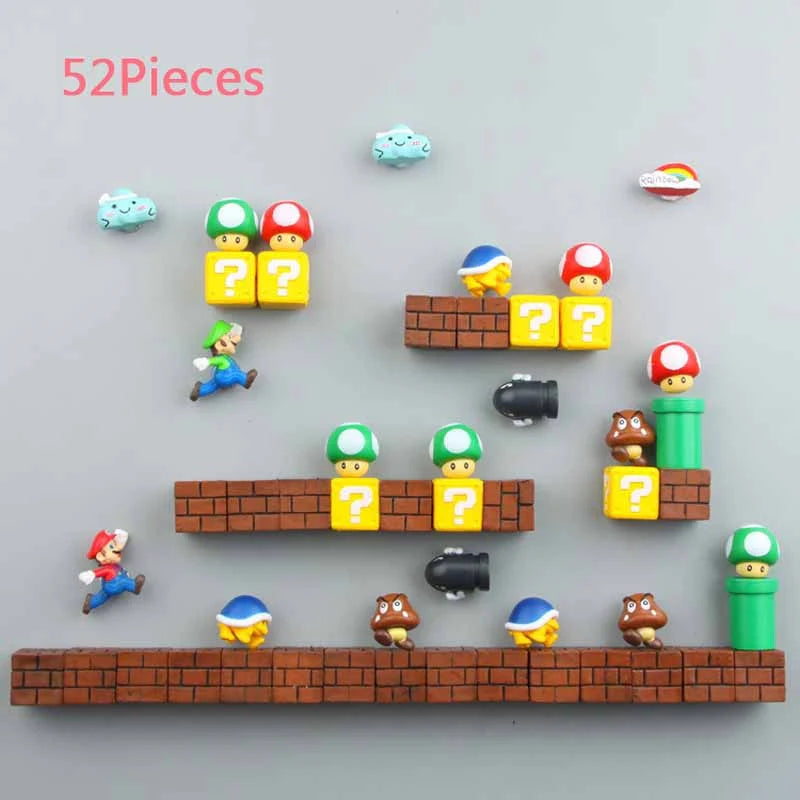 3D Super Mario Wall Magnet Toy and Decoration