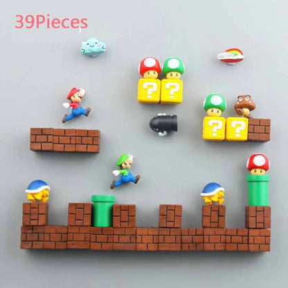 3D Super Mario Wall Magnet Toy and Decoration