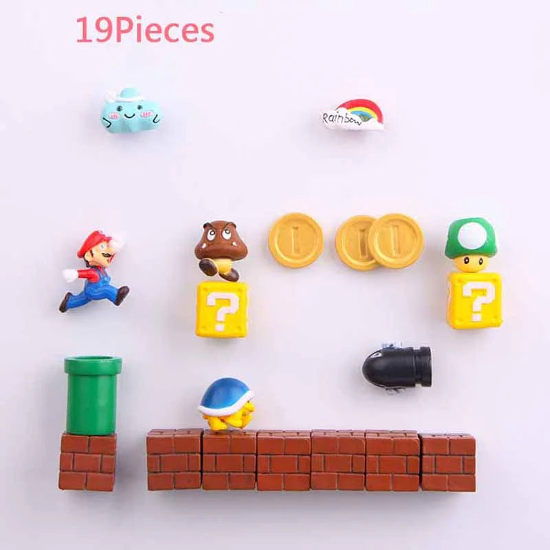 3D Super Mario Wall Magnet Toy and Decoration