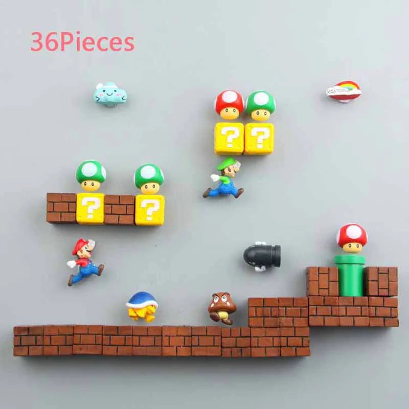 3D Super Mario Wall Magnet Toy and Decoration