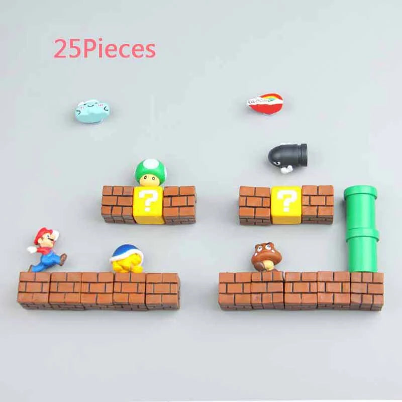 3D Super Mario Wall Magnet Toy and Decoration