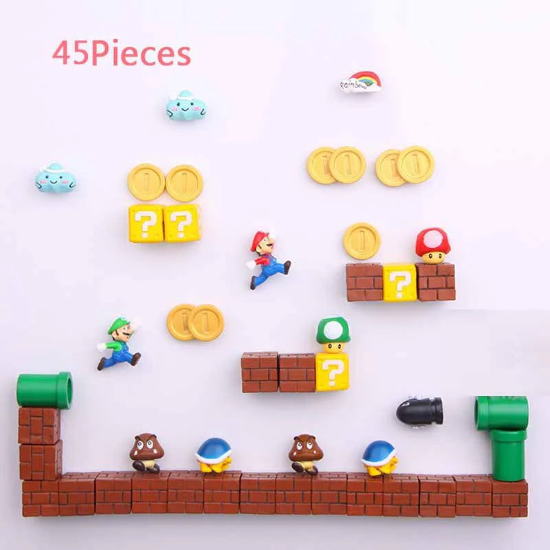 3D Super Mario Wall Magnet Toy and Decoration