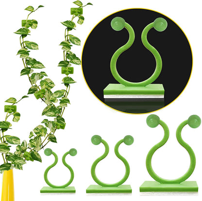 Plant Clips-Plant Climbing Wall Fixture Clips 110PCS, Invisible Clips for Climbing Plants，Self-Adhesive Plant Wall Clips for Plant Support, Sticky Plant Fixture Clips Plant Holder for Pothos