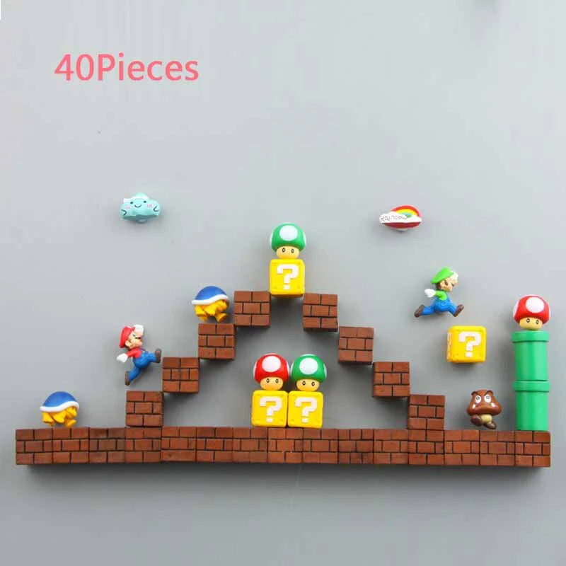 3D Super Mario Wall Magnet Toy and Decoration