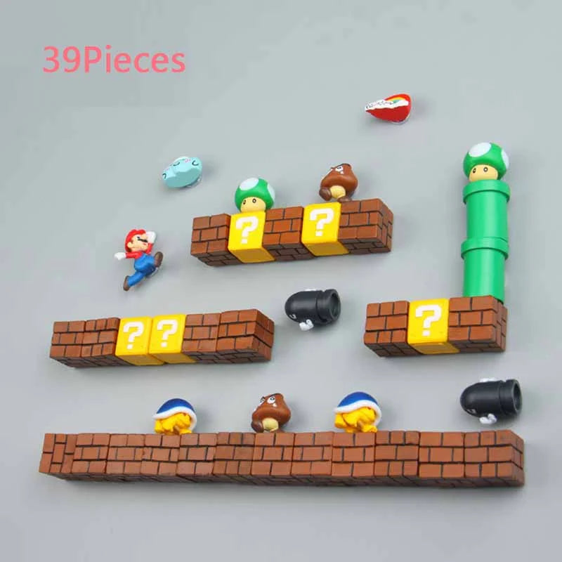 3D Super Mario Wall Magnet Toy and Decoration