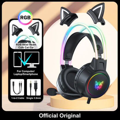 X15 Pro Wired RGB Headphones 